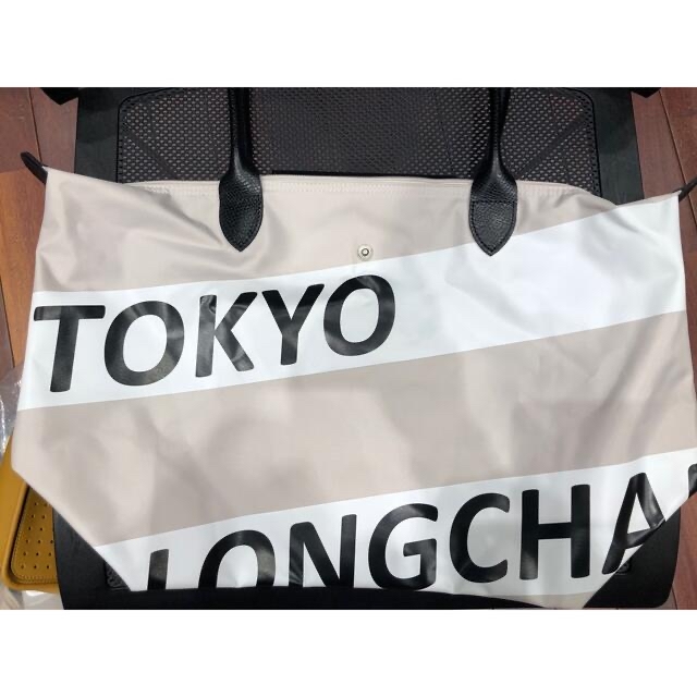 Longchampロンシャン　プリアージュ　ベージュ　TOKYO ご当地　トートバッグ