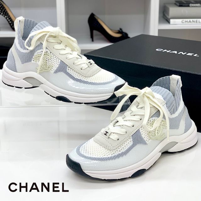 CHANEL - 4053 未使用 シャネル ココマーク pvc ニット ソックス