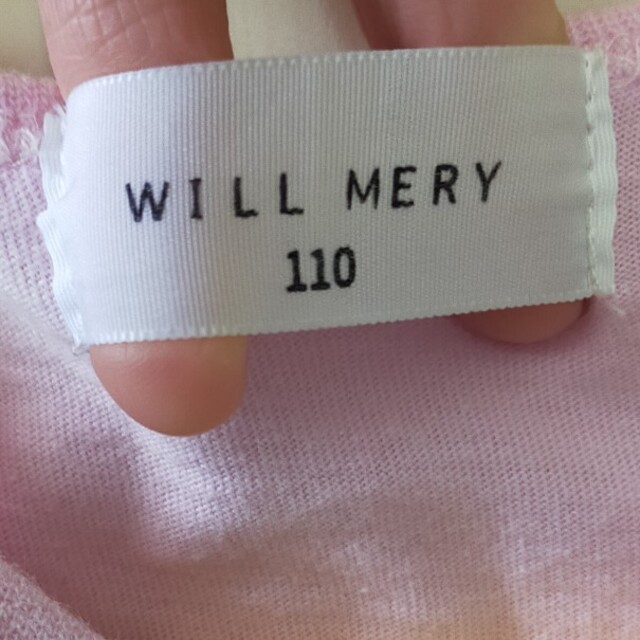 WILL MERY(ウィルメリー)のキッズ　ワンピース　チュニック　ドット柄　110 キッズ/ベビー/マタニティのキッズ服女の子用(90cm~)(ワンピース)の商品写真