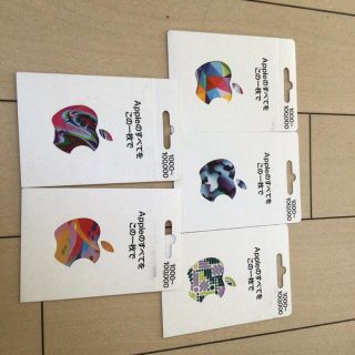 apple gift card ギフトカードに付いてるステッカー シール 5種類(シール)
