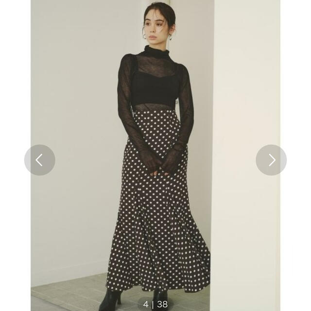 SNIDEL(スナイデル)のsnidel ハイウエストヘムボリュームスカート　マーメイドスカート レディースのスカート(ロングスカート)の商品写真