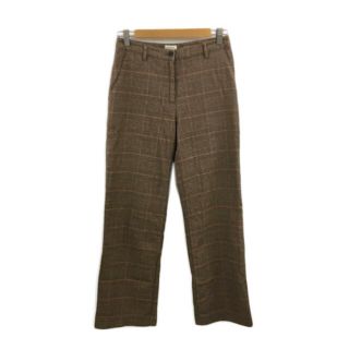 エルエルビーン(L.L.Bean)のエルエルビーン パンツ ストレート ロング グレンチェック 7-75cm 茶(その他)