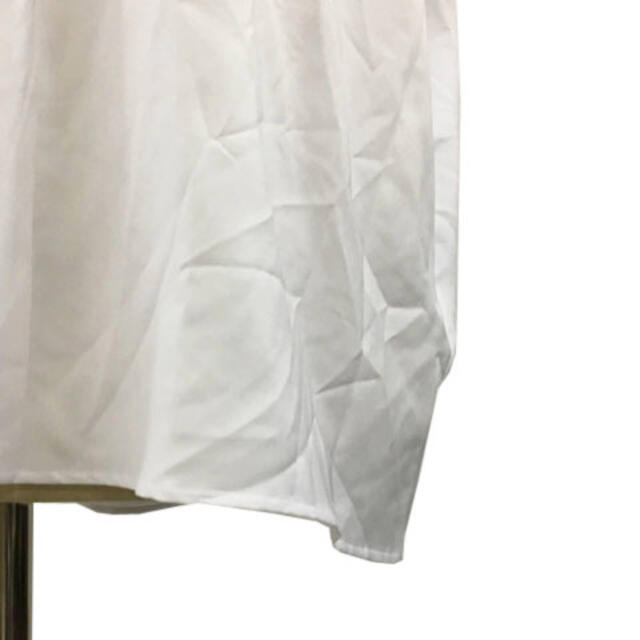 nano・universe(ナノユニバース)のナノユニバース シャツ プルオーバー スキッパーカラー 半袖 38 白 レディースのトップス(シャツ/ブラウス(半袖/袖なし))の商品写真