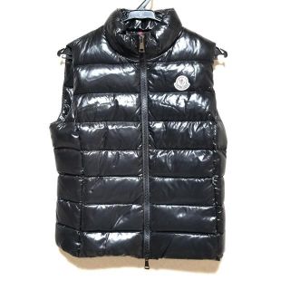 モンクレール(MONCLER)のモンクレール ダウンベスト サイズ0 XS 黒(ダウンベスト)