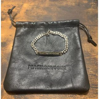 ピースマイナスワン(PEACEMINUSONE)のPMO LOGO BRACELET #1 BLACK (ブレスレット/バングル)