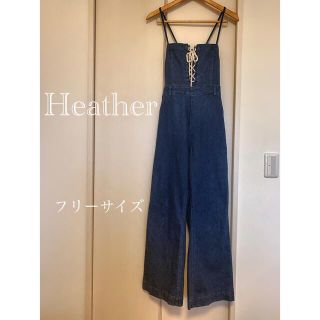 ヘザー(heather)のあくび様専用　Heather デニムサロペット(サロペット/オーバーオール)