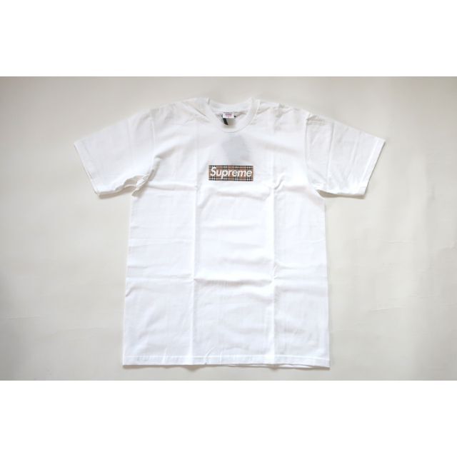 リアル Burberry (M)Supreme - Supreme Box Teeバーバリー白 Logo T