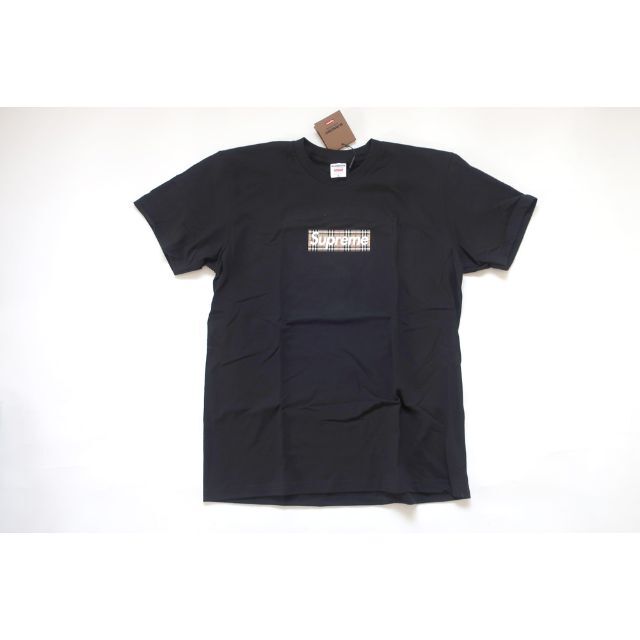 Supreme - (M)Supreme Burberry Box Logo Teeバーバリー黒