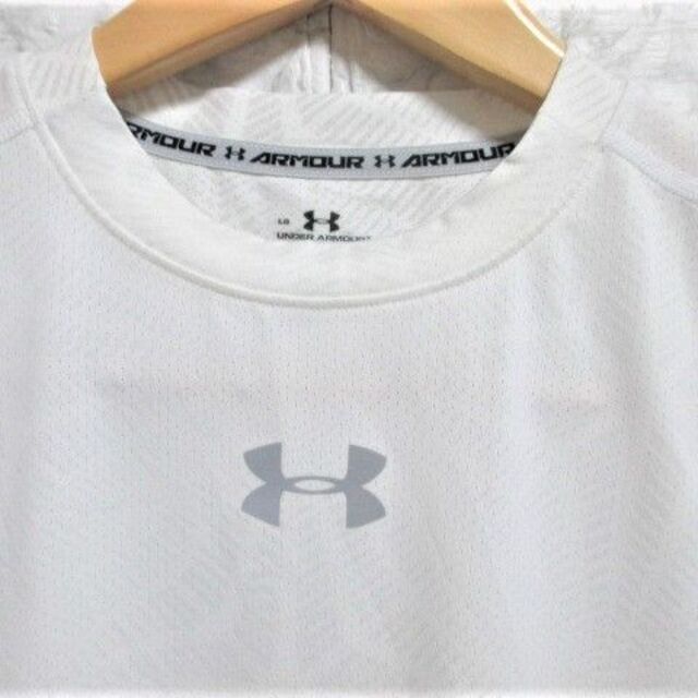 UNDER ARMOUR(アンダーアーマー)の☆アンダーアーマー プリント タンクトップ/Ｌ☆ホワイト メンズのトップス(タンクトップ)の商品写真