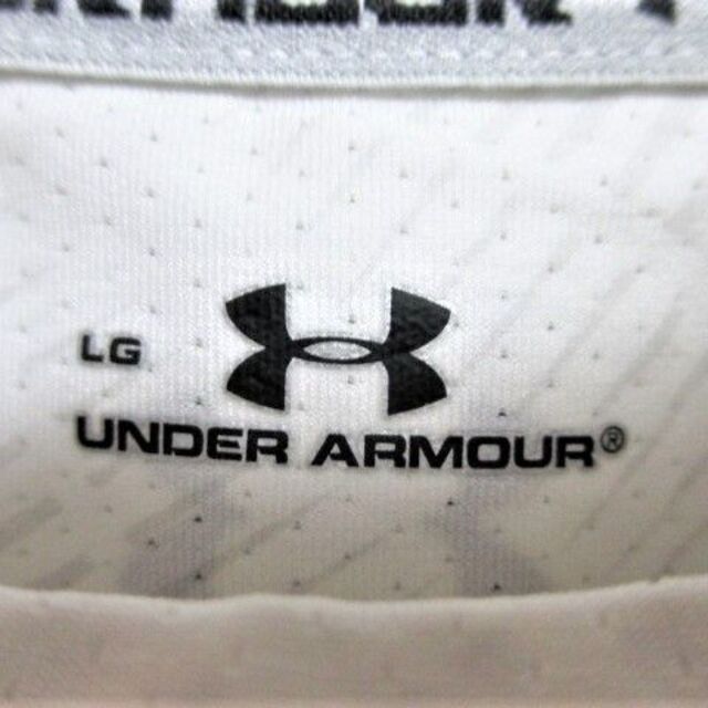 UNDER ARMOUR(アンダーアーマー)の☆アンダーアーマー プリント タンクトップ/Ｌ☆ホワイト メンズのトップス(タンクトップ)の商品写真