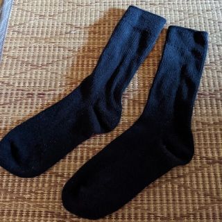 ユニクロ(UNIQLO)のユニクロ　ソックス　23-25cm ブラック(ソックス)