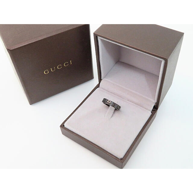 Gucci(グッチ)のゆり様専用【美品】GUCCI 750 アイコンリング ブラックダイヤモンド レディースのアクセサリー(リング(指輪))の商品写真