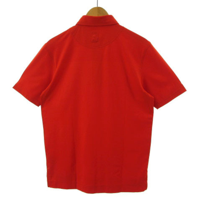 FootJoy(フットジョイ)のフットジョイ FootJoy ポロシャツ 半袖 刺繍 レッド 赤 L スポーツ/アウトドアのゴルフ(ウエア)の商品写真