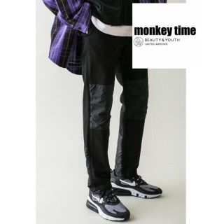 ビューティアンドユースユナイテッドアローズ(BEAUTY&YOUTH UNITED ARROWS)のmonkey timeモンキータイムナイロン切り替えテーパードクライミングパンツ(ワークパンツ/カーゴパンツ)