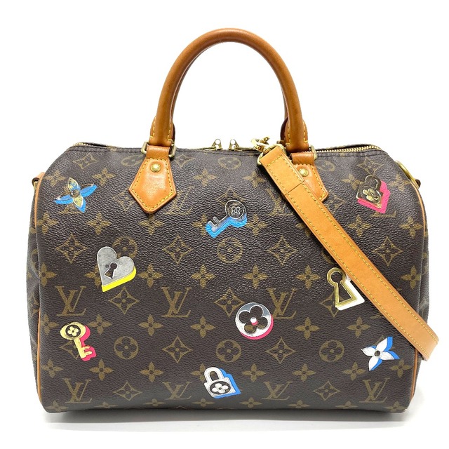 LOUIS VUITTON(ルイヴィトン)のルイヴィトン LOUIS VUITTON スピーディ30 バンドリエール M44365 モノグラム ラブロック 2WAY ショルダーバッグ ハンドバッグ モノグラムキャンバス ブラウン レディースのバッグ(ハンドバッグ)の商品写真