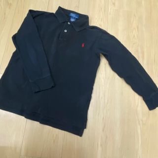 ポロラルフローレン(POLO RALPH LAUREN)のポロラルフローレン キッズ　長袖ポロシャツ　130㎝ ブラック(ブラウス)