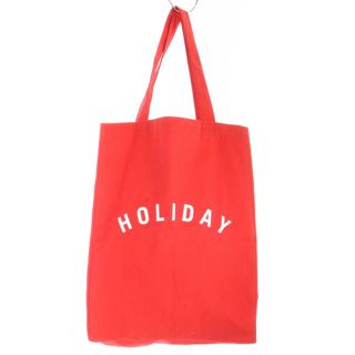 ホリデイ(holiday)のホリデイ トートバッグ ハンドバッグ ロゴ 赤 レッド 白(トートバッグ)