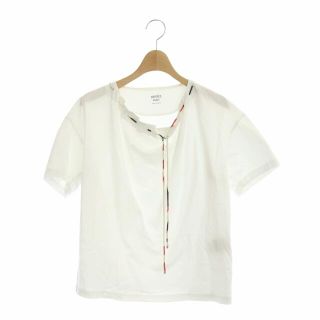 エルメス(Hermes)のエルメス HERMES コードネック Tシャツ カットソー 半袖 34 白(Tシャツ/カットソー(半袖/袖なし))