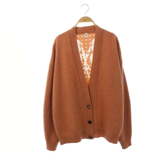 【別倉庫からの配送】 エルメス - Hermes ニット 白 テラコッタ 38 ドット 星 Vネック 長袖 カーディガン カーディガン 【別倉庫からの配送】 エルメス - Hermes ニット 白 テラコッタ 38 ドット 星 Vネック 長袖 カーディガン カーディガン