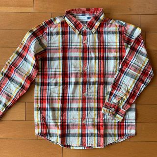 オールドネイビー(Old Navy)のオールドネイビー130cmキッズ子ども長袖チェックシャツトップス男の子(その他)