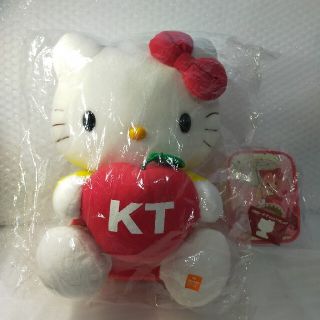 ハローキティ(ハローキティ)のサンリオ　キティ　リンゴ　ビッグ　ぬいぐるみマスコット(ぬいぐるみ)