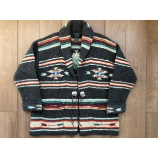 ラルフローレン(Ralph Lauren)のラルフローレン ネイティブ ハンドニット カーディガン グレー PM(カーディガン)