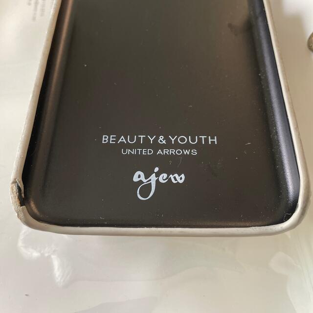 BEAUTY&YOUTH UNITED ARROWS(ビューティアンドユースユナイテッドアローズ)のagew エジュー　beauty&youth別注　iPhone XR シルバー スマホ/家電/カメラのスマホアクセサリー(iPhoneケース)の商品写真