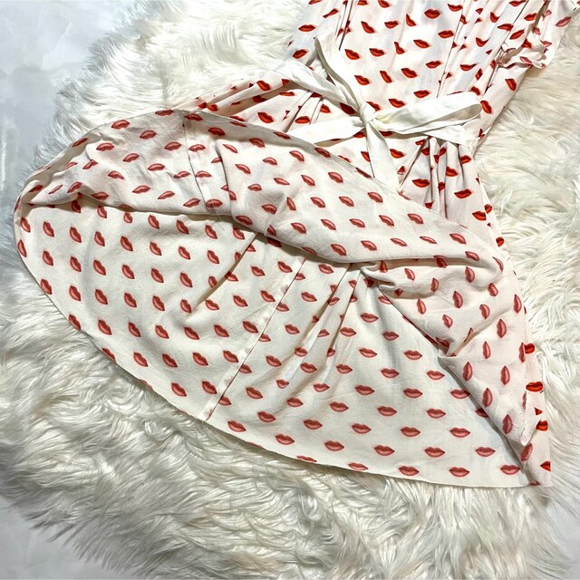 PRADA - 本物 美品 プラダ リボン付き リップ 総柄 チュニック