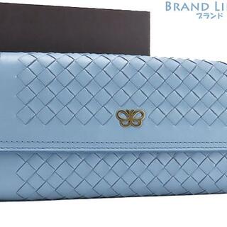 ボッテガ(Bottega Veneta) 財布(レディース)（ブルー・ネイビー/青色系 