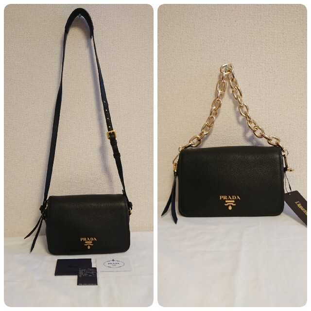 PRADA VITELLO PHENIX ショルダーバッグ