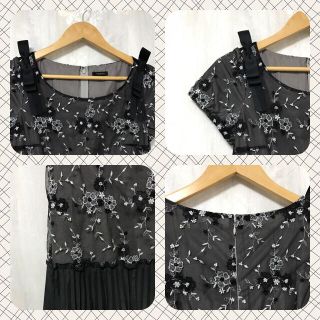 トッカ(TOCCA)の美品☆TOCCA トッカ フラワー刺繍ドレス(ひざ丈ワンピース)