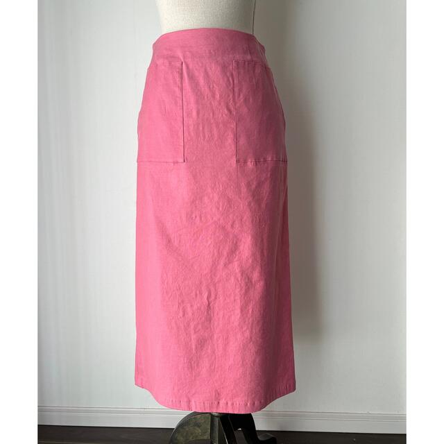 品質 スモーキーピンク ストレッチセミタイトスカート | mbuild.au