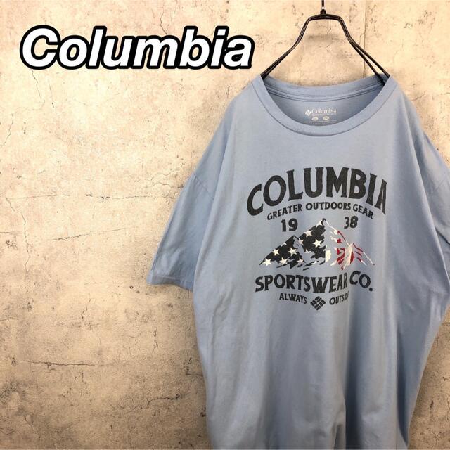 Columbia(コロンビア)の希少 90s コロンビア  Tシャツ ビッグプリント ビッグシルエット メンズのトップス(Tシャツ/カットソー(半袖/袖なし))の商品写真