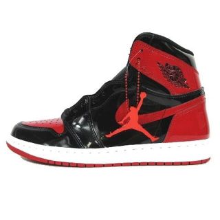 ナイキ(NIKE)のNIKE AIR JORDAN 1 HIGH Patent Bred スニーカー(スニーカー)