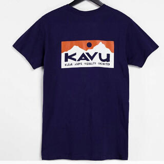 カブー(KAVU)のKAVU カブー　ロゴ　Tシャツ　ネイビー(Tシャツ/カットソー(半袖/袖なし))