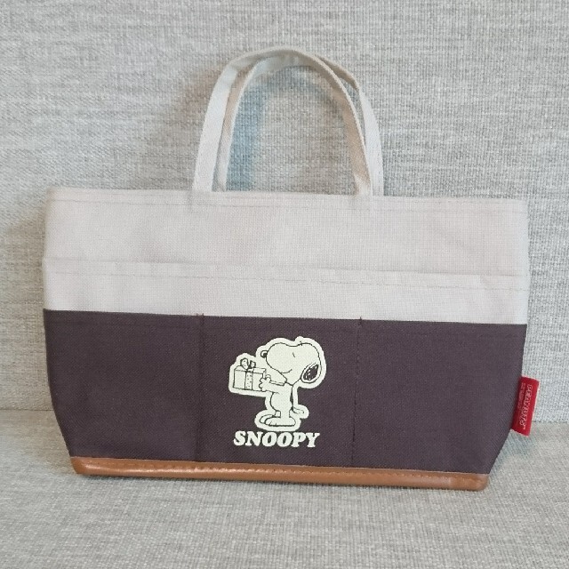 SNOOPY(スヌーピー)のスヌーピー ミニトートバッグ エンタメ/ホビーのおもちゃ/ぬいぐるみ(キャラクターグッズ)の商品写真