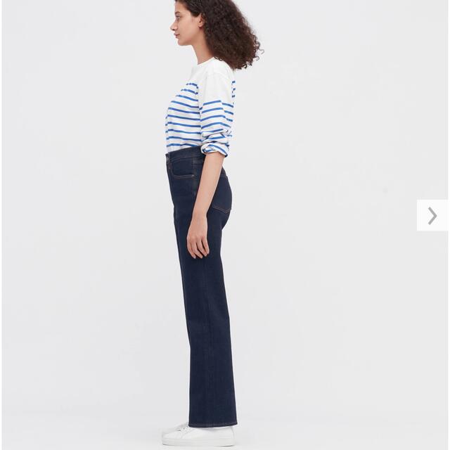 UNIQLO(ユニクロ)のユニクロ　フレアハイライズジーンズ（丈長め78.5cm） レディースのパンツ(デニム/ジーンズ)の商品写真