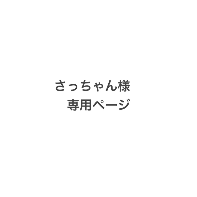 さっちゃん様 専用ページの通販 by lelemi's shop|ラクマ