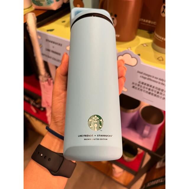 Starbucks Coffee(スターバックスコーヒー)の【ゆう3様専用】LINEフレンズ　ブラウン　地球の日　タンブラー2点 インテリア/住まい/日用品のキッチン/食器(タンブラー)の商品写真