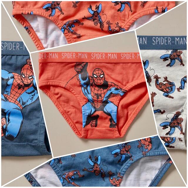 H&M(エイチアンドエム)のウララ様専用　スパイダーマン　サイズ6-8 ブリーフパンツ5枚組 キッズ/ベビー/マタニティのキッズ服男の子用(90cm~)(下着)の商品写真