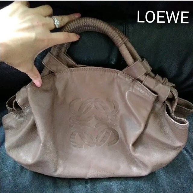 LOEWE☆ナッパアイレ  ハンドバッグ ブラウン