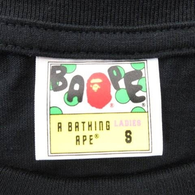 A BATHING APE(アベイシングエイプ)のアベイシングエイプ Tシャツ シャークプリント 半袖 コットン S 黒 ブラック メンズのトップス(Tシャツ/カットソー(七分/長袖))の商品写真