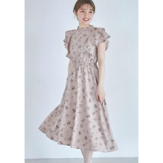 トッコ(tocco)の【新品】トッコ クローゼットフリルネックラッフルフリルスリーブイレヘムワンピース(ロングワンピース/マキシワンピース)