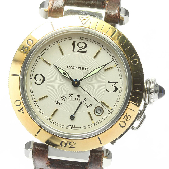 最適な材料 Cartier - 【中古】 メンズ W3101255 パシャ38ｍｍ カルティエ 腕時計(アナログ)