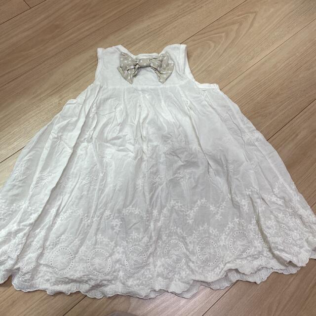 petit main(プティマイン)のレースワンピース キッズ/ベビー/マタニティのキッズ服女の子用(90cm~)(ワンピース)の商品写真