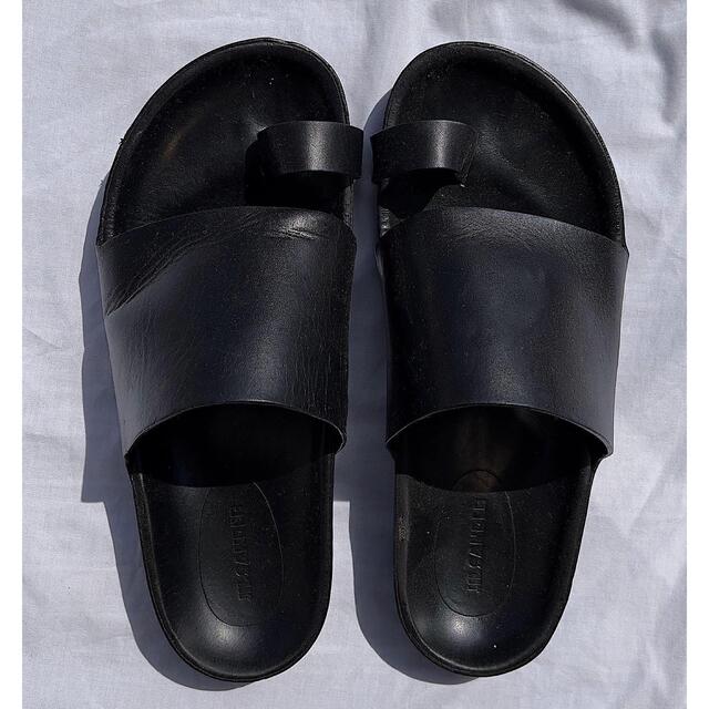 Jil Sander(ジルサンダー)の美品　ジルサンダー　JIL SANDER レザーサンダル　40サイズ メンズの靴/シューズ(サンダル)の商品写真