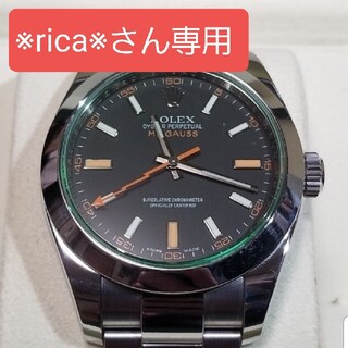 ロレックス(ROLEX)の最終セール ロレックス ミルガウス ブラック GV番(腕時計(アナログ))