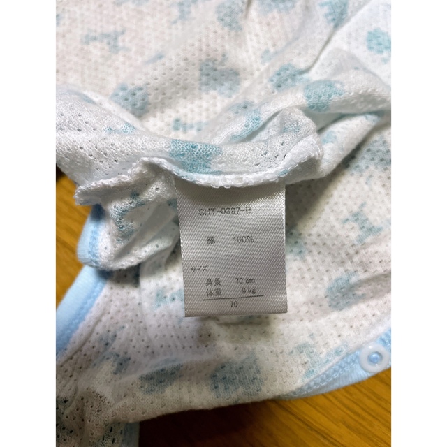 西松屋(ニシマツヤ)の【専用】70サイズ　夏用肌着4着 キッズ/ベビー/マタニティのベビー服(~85cm)(肌着/下着)の商品写真