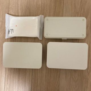 ムジルシリョウヒン(MUJI (無印良品))の無印良品　ウェットティッシュケース　スチール工具箱　フローリングモップ用替シート(小物入れ)