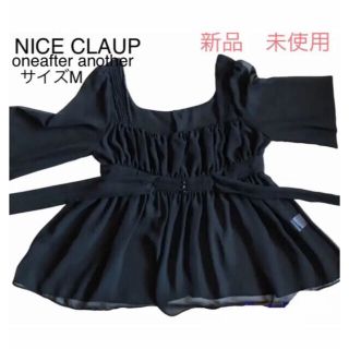 ワンアフターアナザーナイスクラップ(one after another NICE CLAUP)の新品未使用/シースルーシャツ黒♡ナイスクラップ　(シャツ/ブラウス(長袖/七分))